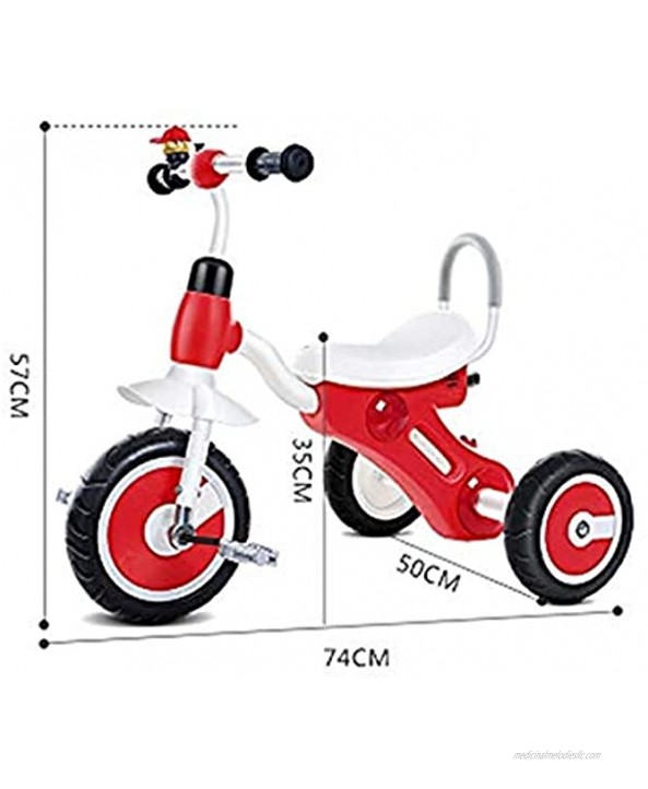 Children's Tricycle Baby Carriage Bicycle Pedal Tricycle 2-5 Years Old with Music and LightingToy