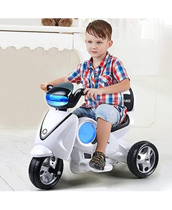 Huokan Ride-on Motorcycle Toy for Boys & Girls Toddlers Durable Motorcycle Bicycle Toy Tricycle Power Scooter with Music & Headlight Ideal Choice of Birthday Gift for Your Kids Tricycle