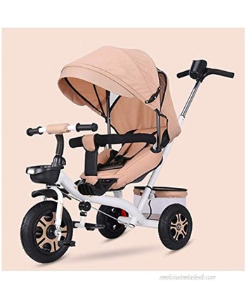 Moolo Kids Tricycle Trike Stroller Canopy Storage Bag 4in1 Kids 6Months-5 Years Old Parental Putter