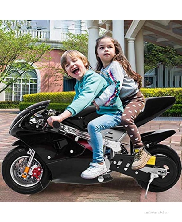 2021 Mini Gas Pocket Bike 49cc 4 Stroke Support Up to 200 lbs Perfect Mini Pocket Bike for Kids