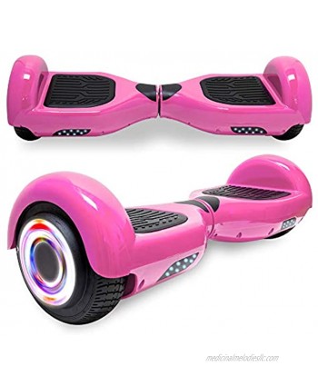6.5 Inch Electric Scooter Hoverboard for Adult Kids Smart Self Balancing Two Wheels Electric Scooter Hover Board with Built in Bluetooth Speaker LED Lights