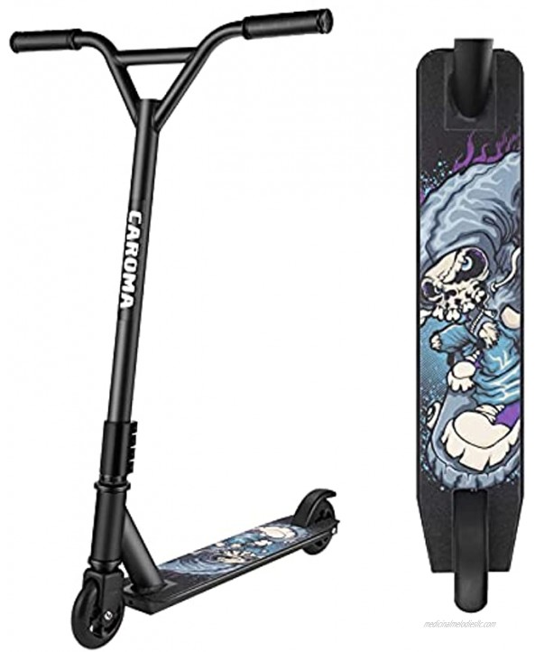 CAROMA Pro Scooter Stunt Scooter for Kids 8 Years and Up Teens and Adults Freestyle Trick Scooter for Skate Park Street Trick Perfect Pro Scooters for Intermediate and Beginner Boys Girls