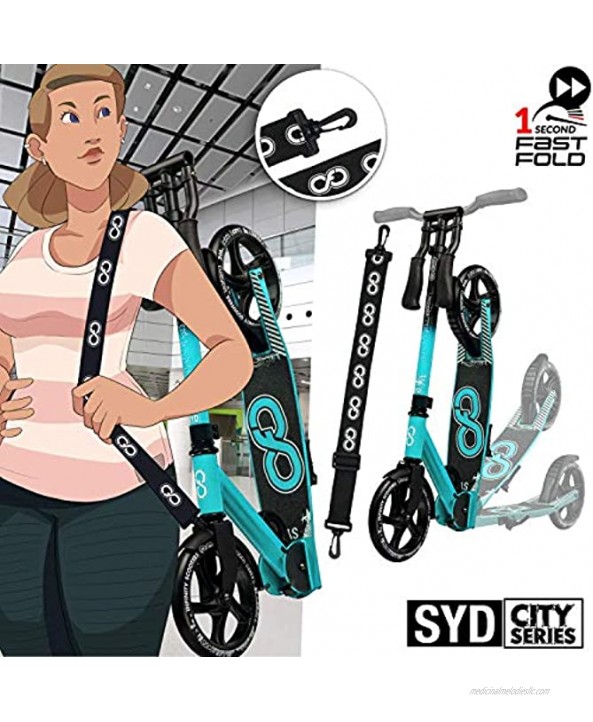 Crazy Skates City Series Foldable Kick Scooter -Choose from The Sydney Tokyo NYC and London Models Great Scooters for Teens and Adults