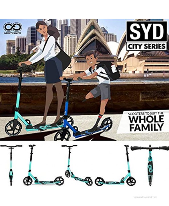Crazy Skates City Series Foldable Kick Scooter -Choose from The Sydney Tokyo NYC and London Models Great Scooters for Teens and Adults