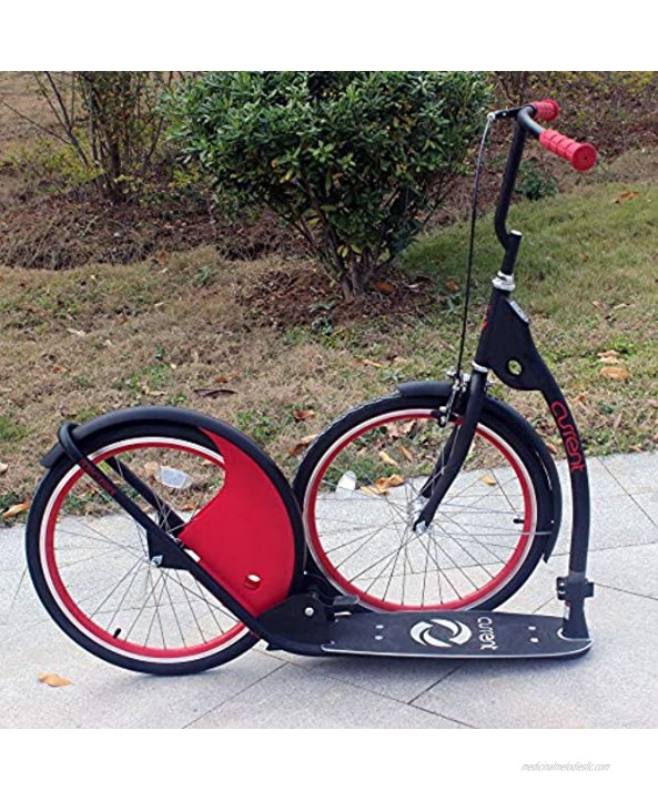 Current Coasters Foldable Kickbike Scooter for Teens and Adults with 20 Wheels