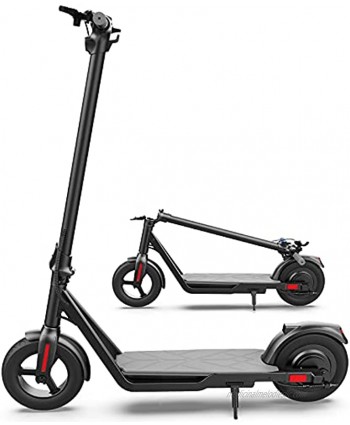 Electric Scooter for Adults Powerful Max 600W Hub Motor Up to 19 MPH 24 Miles Riding Range 10" Care-Free Tires Portable and Foldable Electric Scooter Adult for Commute and Travel