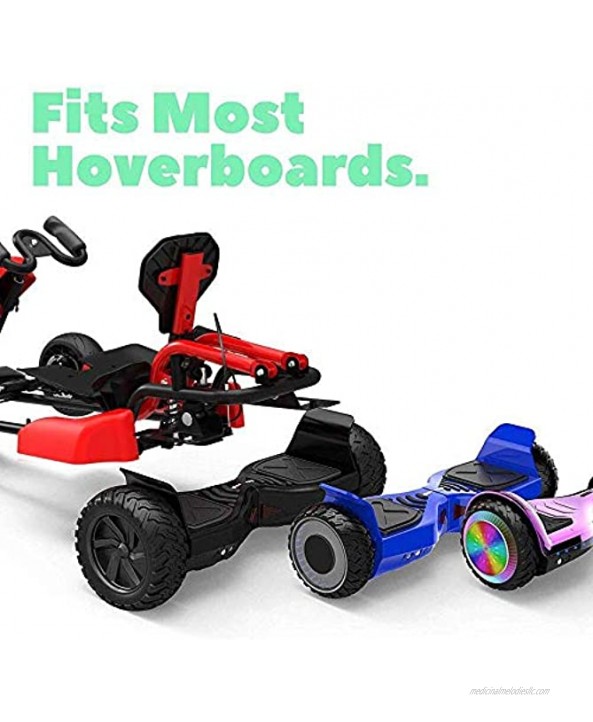 HYPER GOGO GoKart Kit Hoverboard Attachment Compatible with all hover boards ,Red