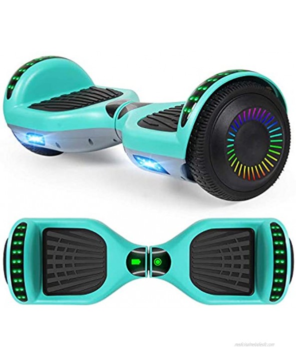 LIEAGLE Hoverboard 6.5 Self Balancing Scooter Hover Board with Bluetooth Wheels LED Lights for Kids Adults