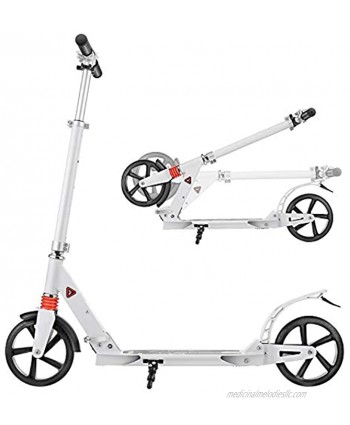 OUTCAMER Adult Scooter Folding Kick Scooter Big Wheels Scooter for Kids Adults with 3 Adjustable Height 220lbs Max Load