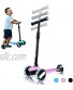 PRINIC Kick Scooter for Kids 3 Wheels Scooters for Toddlers Girls Boys with Adjustable Height Light Up Flashing Wheels Lean-to-Steer Sturdy Deck Extra Wide Quick-Release for Ages 2 5 Years Old
