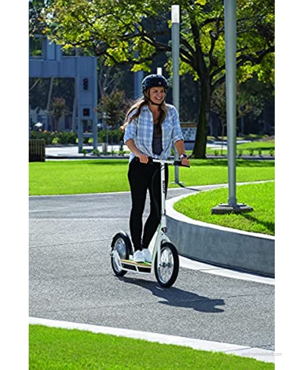 Razor EcoSmart SUP Electric Scooter – 16 Air-Filled Tires Wide Bamboo Deck 350w High-Torque Hub-Driven Motor Up to 15.5 mph & 12-Mile Range Rear-Wheel Drive