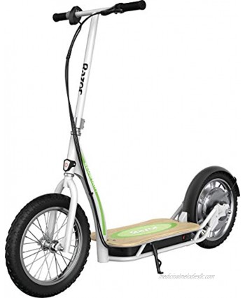 Razor EcoSmart SUP Electric Scooter – 16" Air-Filled Tires Wide Bamboo Deck 350w High-Torque Hub-Driven Motor Up to 15.5 mph & 12-Mile Range Rear-Wheel Drive