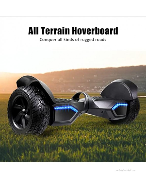 SISIGAD Off-Road Hoverboard 8.5 Inch Hoverboard Two-Wheel Self Balancing Hoverboard Electric Scooter All Terrain Hoverboard for Adults or Kids Gift