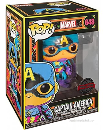 Funko 48845 Marvel Black Light Captain America Collectable Toy Multicolour