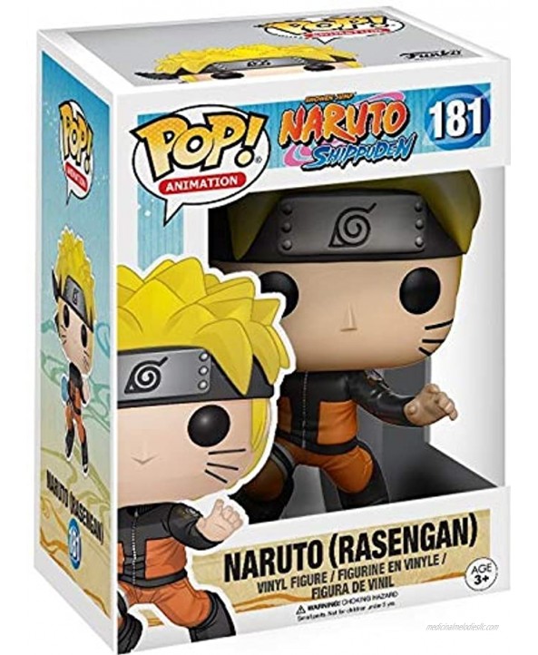 Funko Pop! Anime: Naruto Shippuden Naruto Rasengan #181 Vinyl Figure Bundled with Pop Box Protector CASE