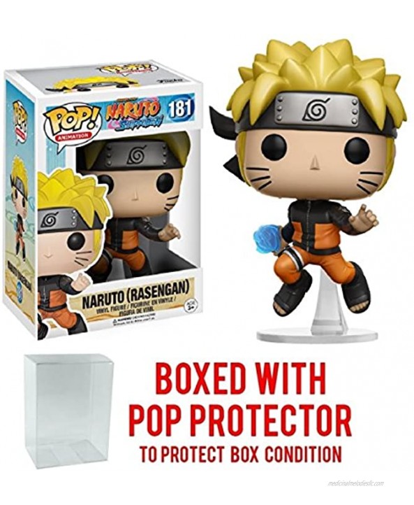 Funko Pop! Anime: Naruto Shippuden Naruto Rasengan #181 Vinyl Figure Bundled with Pop Box Protector CASE