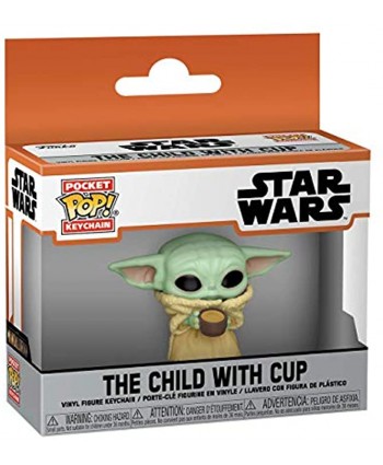 Funko Pop! Keychain: The Mandalorian The Child with Cup