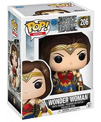 Funko POP! Movies: DC Justice League Wonder Woman Toy Figure,Multi,3.75 inches