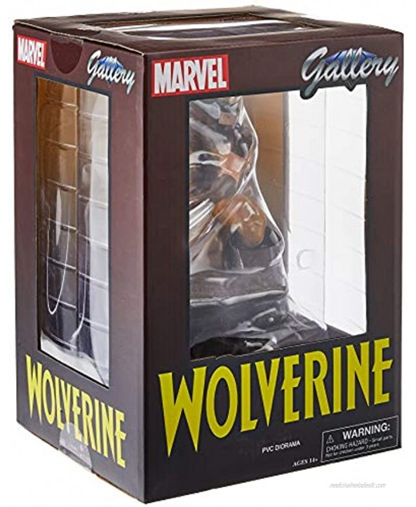 DIAMOND SELECT TOYS APR182171 Marvel Gallery Wolverine PVC Diorama Figure 9 inches Multicolor