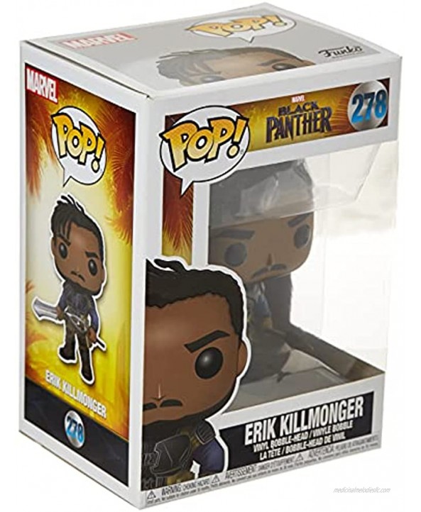 Funko Pop! Marvel: Black Panther Movie-Erik Killmonger Styles May Vary Collectible Figure