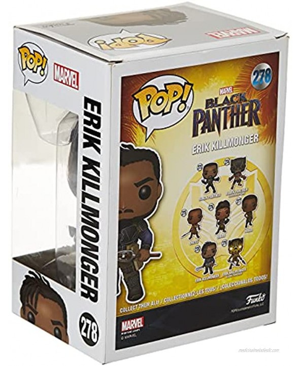 Funko Pop! Marvel: Black Panther Movie-Erik Killmonger Styles May Vary Collectible Figure