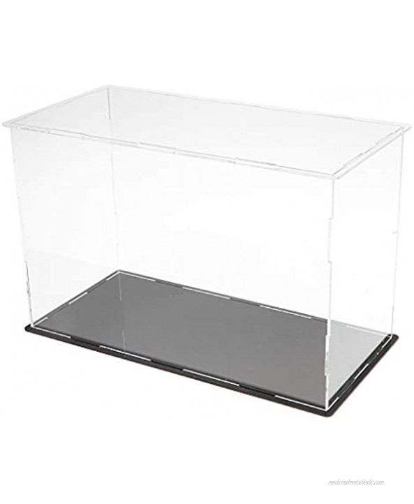 Acrylic Display Case Toys Models Home Retail Protective Case Stand Boxes Clear 26x12x17cm