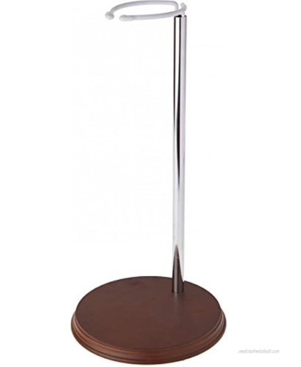 Bard's Chrome and Wood Doll Stand 15.75 H x 8 W x 8 D Pack of 2