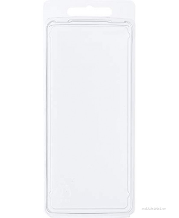 Collecting Warehouse Clear Plastic Clamshell Package Storage Container 5.3125 H x 2.3125 W x 0.875 D Pack of 50