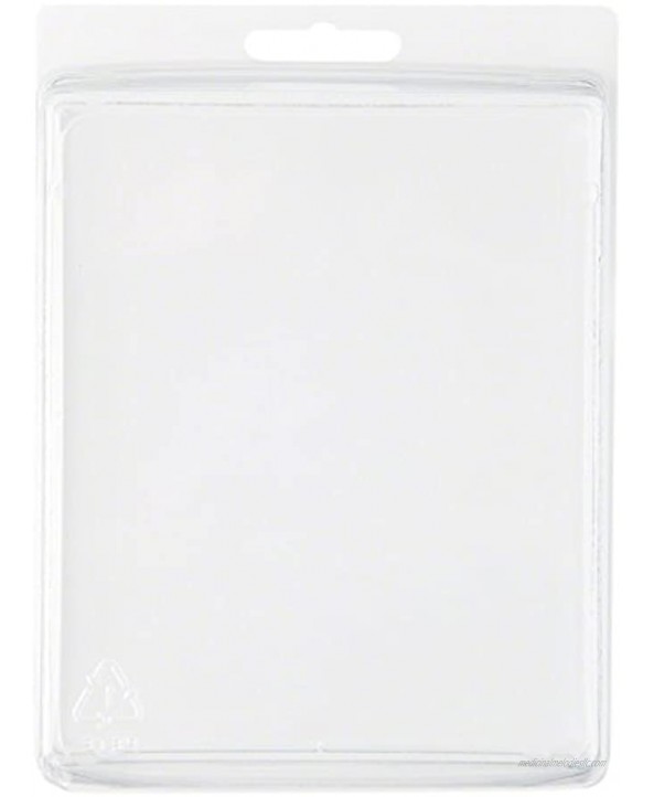 Collecting Warehouse Clear Plastic Clamshell Package Storage Container 5.44 H x 4.44 W x 1.5 D Pack of 10