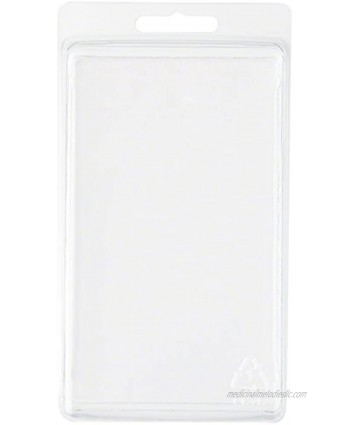 Collecting Warehouse Clear Plastic Clamshell Package Storage Container 5.5" H x 3.19" W x 1.63" D Pack of 50