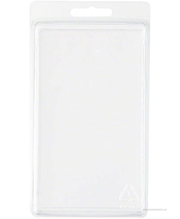 Collecting Warehouse Clear Plastic Clamshell Package Storage Container 5.5 H x 3.19 W x 1.63 D Pack of 50