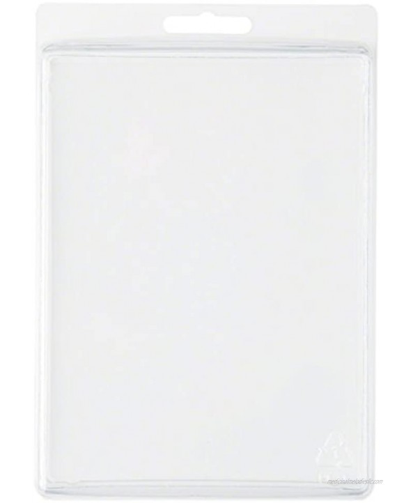 Collecting Warehouse Clear Plastic Clamshell Package Storage Container 6.31 H x 4.75 W x 1.25 D Pack of 10