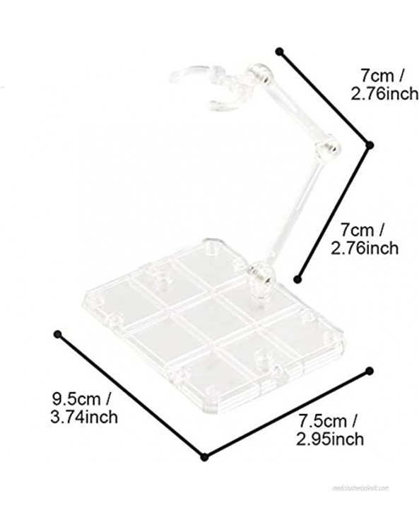 EFAILY 5pcs Assembly Action Figure Display Holder Base for Gundam,Doll Model Support Stand Compatible with HG RG SD SHF Gundam 1 144 ToyWhite