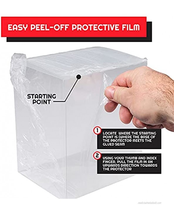 EVORETRO Display Case Protector for Funko Pop 6 Inch Box Protectors Case Acid-Free Case Display |Protective Cases Fit All Standard Funko POP Vinyl Figures | Scratch Resistant Boxes for 10 Pack