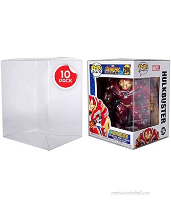 EVORETRO Display Case Protector for Funko Pop 6 Inch Box Protectors Case Acid-Free Case Display |Protective Cases Fit All Standard Funko POP Vinyl Figures | Scratch Resistant Boxes for 10 Pack