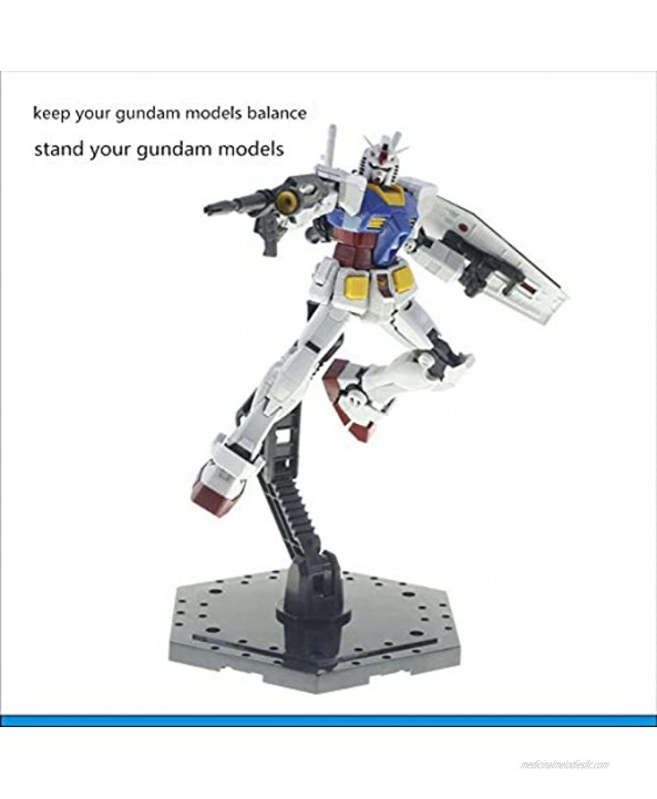 HG RG Hobby Action Base Gundam Model Stand Hobby Display Stand Pack of 2 1 144 Scale 2pcs Black