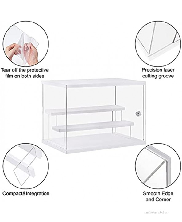 LileZbox Acrylic Display Case Display Box Versatile Collectibles Display Showcase for Action Figures Toys,1 Pack