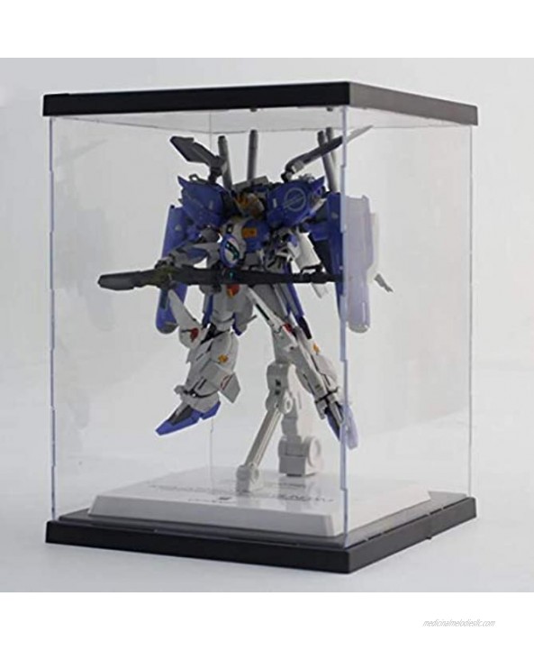 LoveinDIY 2X Countertop Box Cube Display Stand Showcase with LED Light for BB Gundam Model