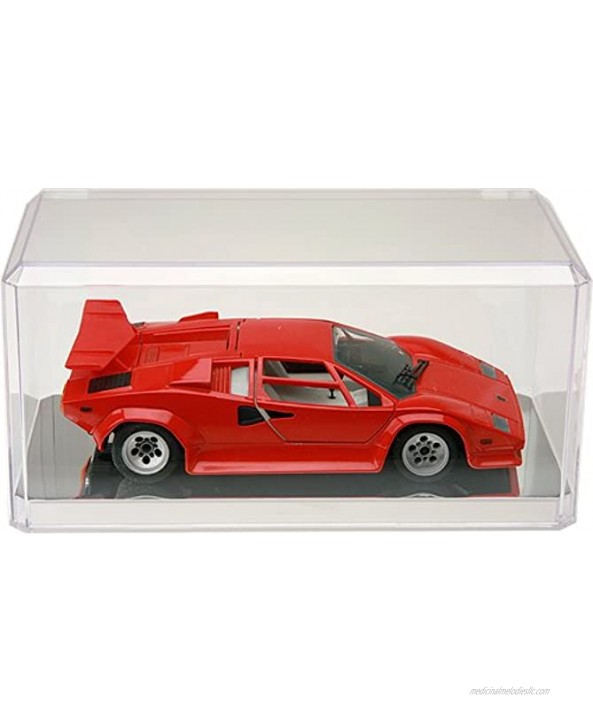 Pioneer Plastics Clear Acrylic Display Case for 1:32 Scale Cars Mirrored 8 x 3.75 x 3.5 Mailer Box