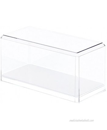 Pioneer Plastics Clear Acrylic Display Case for 1:32 Scale Cars Mirrored 8" x 3.75" x 3.5" Mailer Box