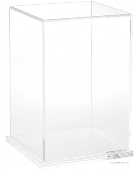 Plymor Clear Acrylic Display Case with Clear Base 6 W x 6 D x 9 H