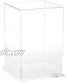 Plymor Clear Acrylic Display Case with Clear Base 6" W x 6" D x 9" H