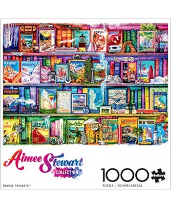 Buffalo Games Aimee Stewart Travel Trinkets 1000 Piece Jigsaw Puzzle