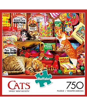 Buffalo Games Cats Collection Sweet Shop Kittens 750 Piece Jigsaw Puzzle Multicolor 24"L X 18"W