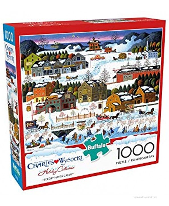 Buffalo Games Charles Wysocki Hickory Haven Canal 1000 Piece Jigsaw Puzzle