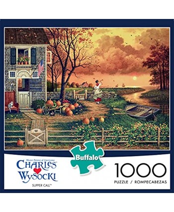 Buffalo Games Charles Wysocki Supper Call 1000 Piece Jigsaw Puzzle