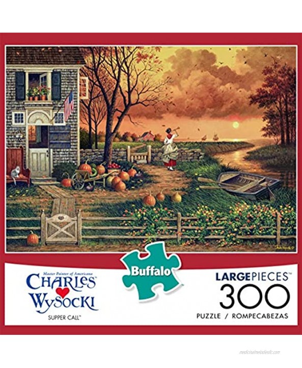 Buffalo Games Charles Wysocki Supper Call 300 Large Piece Jigsaw Puzzle
