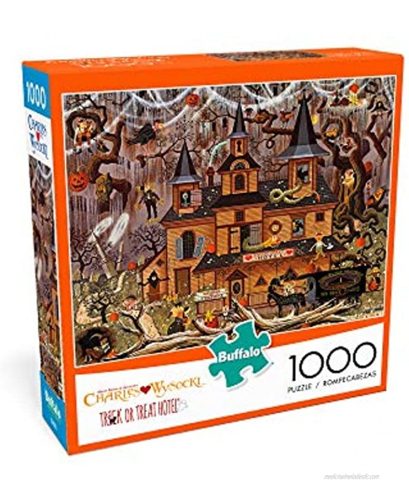 Buffalo Games Charles Wysocki Trick or Treat Hotel 1000 Piece Jigsaw Puzzle