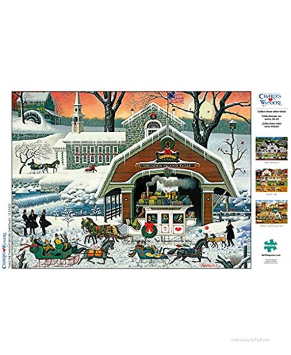 Buffalo Games Charles Wysocki TWAS' The Twilight Before Christmas 1000 Piece Jigsaw Puzzle