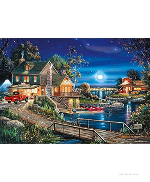 Buffalo Games Days to Remember Autumn Memories 500 Piece Jigsaw Puzzle Blue,red Brown 21.25L X 15W